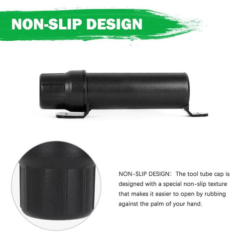 Rugged Off Road Motorcycle Tool Tube Waterproof Storage Box with non-slip cap design