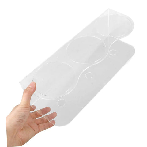Wall Mounted Spray Bottle Holder Knocks The Mess Out Of Your Bathroom Or Garage With Heavy Duty Acrylic Design in hand.