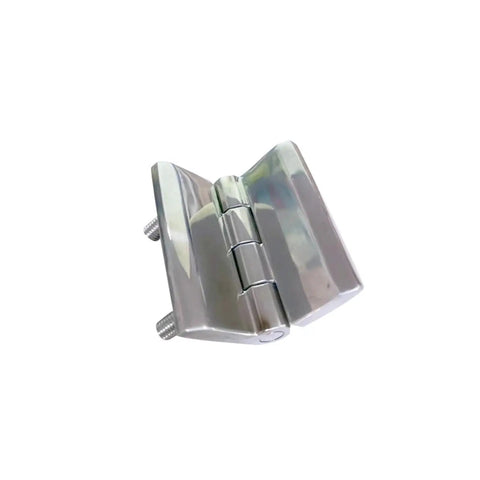 Stainless Steel Corner Door Hinge, Beefy Heavy Duty 60x60mm For Cabinets And Furniture, 1 Piece With Embedded Screw Fix, 304 Grade