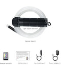 Dope Six Watt Fiber Optic Starlight Headliner Kit with 430 fibers, 9.8ft run, showing components including light engine and remote