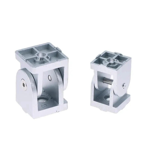 Heavy Duty Aluminum Profile Hinges With Adjustable Angles For 20 30 40 Series Profiles Zinc Alloy Industrial Connector Soft Close Damping