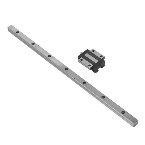 Heavy Duty Linear Sliding Guide Kit With 300mm Rail And Bearing Steel Blocks For 3D Printers, CNC Machines, And Automation Gear, Smooth Motion, High Precision, Built To Last And Ready To Roll; rail and block