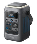 Front view of SOLIX C300X DC Portable Power Station 288Wh for on the go outdoor power off grid camping RV and emergency backup