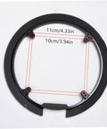 Sprocket Guard Chain Cover for Bicycle Lightweight Crank Ring with four screws, showing dimensions, protects chain from scratches.