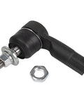 Beefed Up Front Outer Steering Tie Rod End Linkage Passenger Side Right Hand for 2014 2015 2016 2017 2018 Cherokee KL Jeep Replacement Upgrade Part Built To Last, black metal with nut