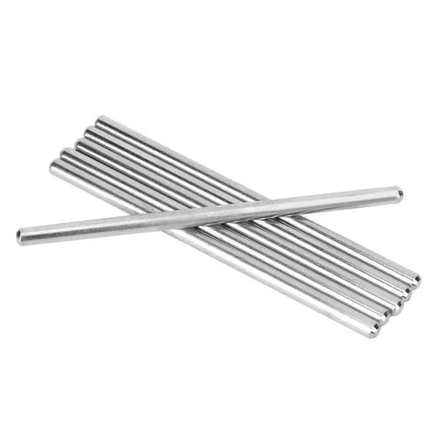 6 Pieces 100mm Stainless Steel D Hole Shaft Axles For Wheels Gears And Drive Systems Beefed Up Secure Replaceable DIY Robot Parts