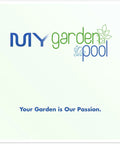 My Garden Pool logo with slogan 'Your Garden is Our Passion'. Bio Tone Starter Plus Plant Food 25 lb Organic Natural Growth Booster With Beneficial Microbes And Mycorrhizae For Faster Rooting Stronger Blooms And Healthier Plants Includes My Garden Pool Soil pH Test Strips And Claw Gloves.