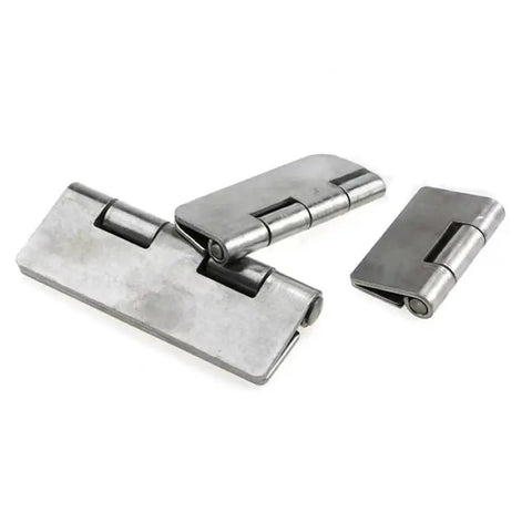 Stainless Steel Weldable Door Hinge Without Holes For Cabinets And Drawers, Heavy Duty Chest Of Drawers Hardware Accessory, 1 Piece, Color T