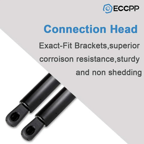 Rear Liftgate Lift Supports Set Of 2 For Ford Escape 2001-2012 And Mercury Mariner 2005-2012 Gas Shocks Struts 4370 shown connection head