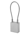 Heavy-Duty Steel Cable Padlock With 85mm Shackle, Aluminum Alloy Lockout Tagout Padlock, Includes 2 Keys for industrial use.