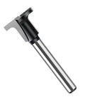 Solid 1/4 Inch Shank Wood Router Drill Bit For Curved Arcs Bending And Detail Work Perfect Carbon Steel Milling Cutter view from the side