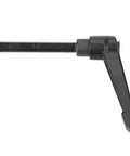 4 Pieces Clamping Lever Handles M8 Stainless Steel Male Thread Adjustable Knobs, side view, black, 60mm, for machine tools use.