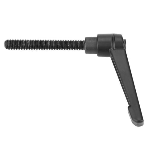 4 Pieces Clamping Lever Handles M8 Stainless Steel Male Thread Adjustable Knobs, side view, black, 60mm, for machine tools use.