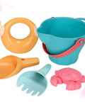 5 Piece Beach Sand Set For Kids And Boys Portable Lightweight Plastic Shovels And Buckets Water Play Kit For Creativity And Summer Fun On The Beach This Summer