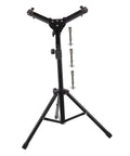 Adjustable Heavy Duty Drum Stand Mount Bracket with detachable tripod base, lightweight design for pro stage and studio use.