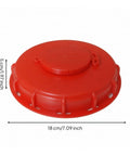 Heavy Duty Ibc Container Lid With Gasket Seal For 55 Gallon Tote Barrel Cover Tank Top, red domed lid with central cap