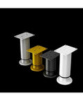 Premium Adjustable Furniture Leveling Feet Set With Universal Screw Threads To Fix Those Wobbly Tables Beds And Couches Quick No Sweat Tool Free Gold Pads For Slick Setup And Smooth Floor Protection in silver, gold, black, and white.
