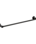 Colinet Traditional 24 Inch Single Towel Bar Matte Black For Bath And Kitchen Durable Corrosion Resistant Metal Mounting Post