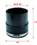 4 Inch Dust Collector Fitting Vacuum Tool Port Adapter For Shop Vac Includes 4 Inch Tool Ports And Steel Hose Clamp Durable ABS End Fits 4.15 Inch OD And 4 Inch ID Dust Collection Hoses Great For DIY Workshop Setup