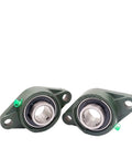 Heavy Duty Mounted Ball Bearings With Steel Housing Pillow Block Insert Fits Universal UCFL Series 307 For 35 Millimeter Bore on white background