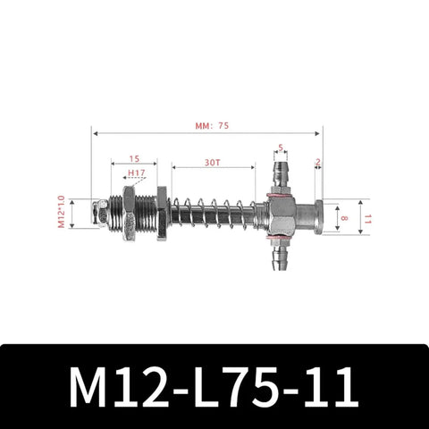 Big Head M12 Pneumatic Vacuum Sucker Cup With Rubber Silicone Industrial Fixture Mount For Heavy Duty Gripping And Automation Tasks, detailed dimensions shown.