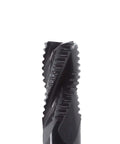 Close-up of roughing end mill, HSS square-nose, 4-flute, 3/8 in shank, black finish