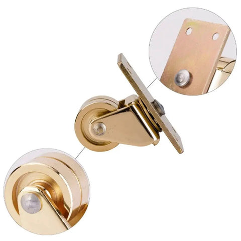 Premium Top Shelf Universal Piano Casters Featuring Silky Smooth Silent Rolling Wheels With Reinforced Steel Screw Mount for furniture.