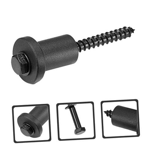 Barn Door Track Hardware Kit With Carbon Steel Pulleys And Spacers, DIY Friendly Install, Stoppers Included, shown in black finish.