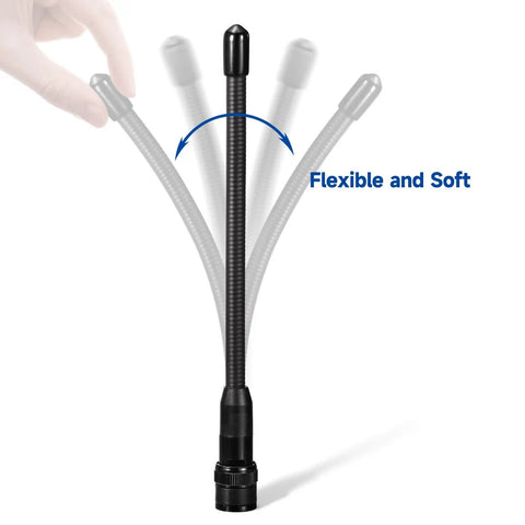 BNC Dual Band Handheld Scanner Antenna 2 Pack Flexible 6 Inch Rock Solid For VHF UHF 136 To 174 MHz And 400 To 470 MHz built for two way radios like BC125AT BC75XLT BC72XLT BC92XLT BC95XLT ICOM V8 A14
