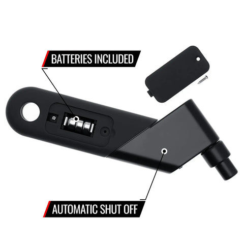 Beefy Digital Tire Pressure Gauge With Backlit LCD Display, 5-150 Psi Range, Angled Head, Rubber Grip, Auto Shutoff, Easy Unit Switching Between Psi Bar KPa Kg-Cm2, Accurate To Within 0.5 Psi, black battery compartment