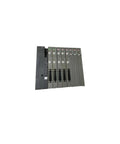 010H-A10 Industrial Power Supply Unit With One Year Warranty In Stock Fast Shipping Legit Reliable Heavy Duty Electrical Adapter side view on white background.