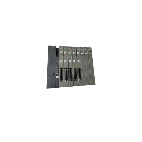 010H-A10 Industrial Power Supply Unit With One Year Warranty In Stock Fast Shipping Legit Reliable Heavy Duty Electrical Adapter side view on white background.