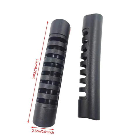 10 Pack Kayak Handle Grips Rubber Replacement Carry Handles Cushioned Protectors For Canoe Boat Kayaks Luggage, black PVC