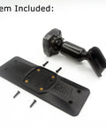 Metal Rear View Mirror Back Plate Panel And Dash Cam Mount Arm For Car DVR Replacement Strap Free Bracket with screws
