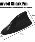 Shark Fin Antenna Cover For Chevy Traverse 2018 To 2025 SUV Roof Cap Waterproof Dustproof Sunproof, black curved design.