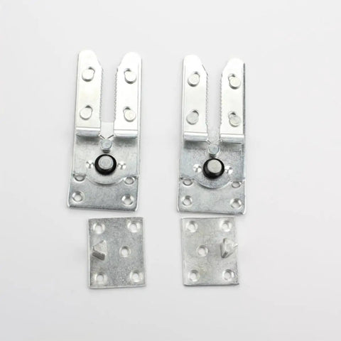 Heavy Duty Sectional Sofa Connectors Kit 4 Iron Linking Brackets with rock solid compression shown on light background