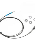 Diffuse Reflection Fiber Optic Sensor Probe For Automation, 2mm Fiber, M3 Amplifier Unit, with 1m Cable and TPV Housing Components