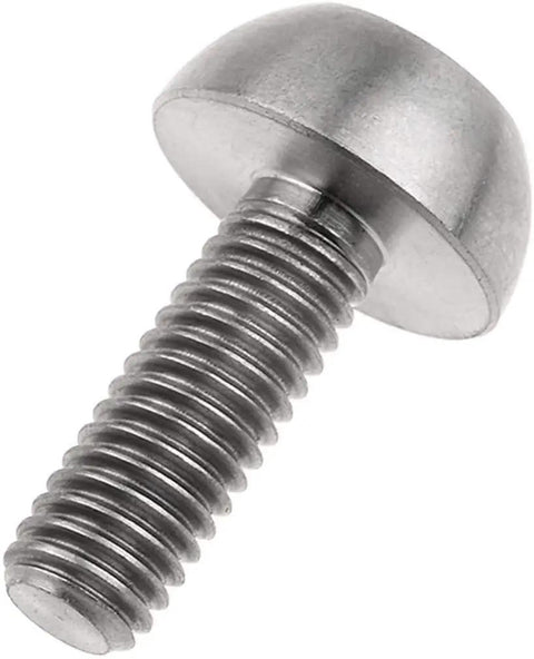 Premium 6 Pack Titanium Bolt Set Round Head Socket Cap Screws M6x17mm Size Rust Proof aircraft-grade titanium screw side view.
