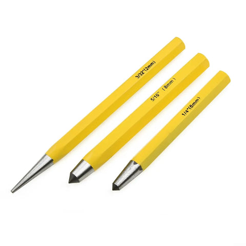 Pro Grade Punch And Chisel Set With Flat Chisel Pin Punch Center Punch And Drift Punch For Metalworking Auto Repair And Workshop Use Hardened Steel