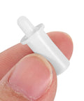 Spring Loaded Replacement Pins Kit For Roller Shutters 80 Pieces DIY Self Repair Tools Easy Fix For Damaged Or Lost Pins Great For Home Office Shop Durable Roller Shutter Parts white plastic pin held between fingers