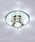 iumLeap Recessed Lighting Housing Trim Kits Crystal Glass Ceiling Downlight Aisle Spotlight with embedded design.