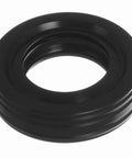 Black rubber washer tub seal from Heavy Duty Washer Tub Seal And Bearing Repair Kit Slides Right In To Hush Up Squeaky Drums.
