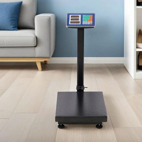 Heavy Duty Shipping Scale With 660 Pound Capacity Foldable Digital Platform absolute breeze for luggage and postal packages in home office.