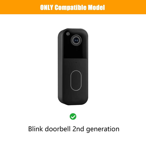 Blink Doorbell 2nd Gen compatible model for Two Way Installation Backplate Mount For Blink Video Doorbell 2nd Gen No Drill Adhesive Doorbell Mount