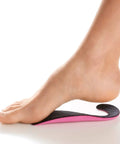 Close-up of foot on Good Posture Orthotic Insole For Men 8 To 13 With Lightweight Arch Support And Stabilizing Heel Cup For Pain Relief
