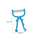 Portable Facial Hair Remover Spring Tool For Women, Manual Epilator With Stainless Steel Coils And ABS Construction, Gentle On Chin And Facial Areas, On The Go Hair Removal For Smooth Skin. Blue 15x9cm spring epilator with stainless steel coils