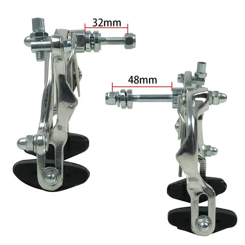 Front And Rear C Type Bike Brake Calipers Set All In One With Levers And Inner And Outer Cables For Mountain And Road Bikes