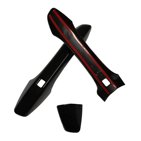 Glossy Black Exterior Door Handle Cover Trim For Kia K5 2020 2021 2022 2023 2024 2025 With Smart Keyhole Easy Install ABS Plastic