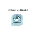 M5 sliding T nuts for 20 series extrusions in carbon steel