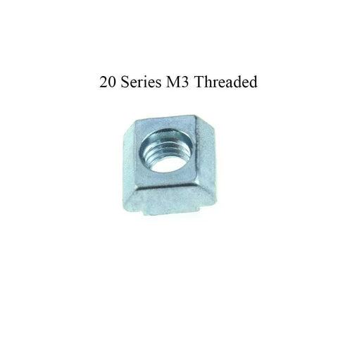 M5 sliding T nuts for 20 series extrusions in carbon steel